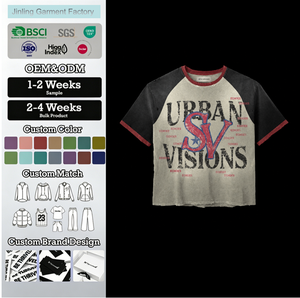 เสื้อยืดวินเทจผู้ชาย OEM 240gsm ทร<span class=keywords><strong>ง</strong></span>โอเวอร์ไซส์ ลายพิมพ์แบบ Acid Wash แขนสั้น สไตล์เบสิค ปรับแต่งได้ ผ้าฝ้าย เสื้อผู้ชาย - Product Image 1