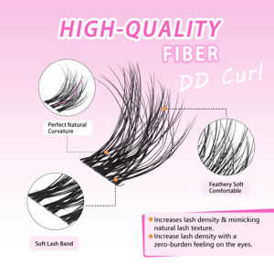 ขนตาปลอมแบบติดเอง ทำมือ แบบแถบเต็ม แบบกลุ่ม 60d - Product Image 4