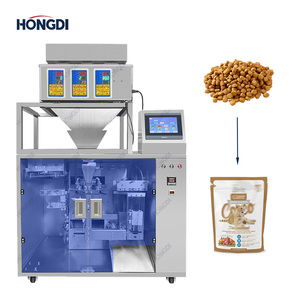 Máquina de Llenado, Sellado y Empaquetado Automática de Alta Eficiencia con Pesadora Vertical de Tres Cabezas para Bolsas de Plástico Preformadas, Granulados y Alimentos - Product Image 2