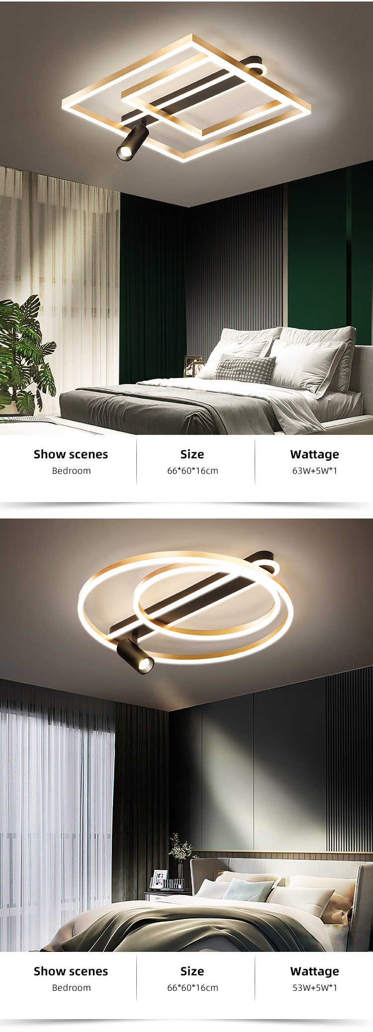 Art Decoration Bedroom Kitchen Hallway Fancy Design Modern Led Ceiling Light