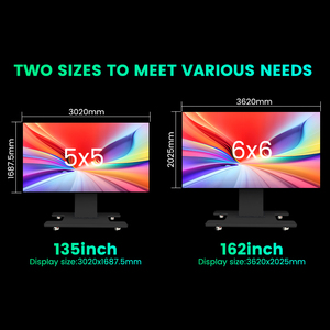 135 162 inch 7680Hz tất cả trong một tích hợp trong nhà COB LED Video tường màn hình nội thất LED hiển thị với loa được xây dựng trong bộ điều khiển - Product Image 2