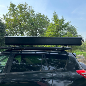 Pare-soleil à 270 degrés Boîtier métallique personnalisé camping rétractable Toit à 270 degrés auvent de renard freestyle - Product Image 1
