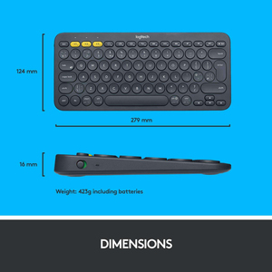 Teclado Logitech K380, Conexión a 3 Dispositivos, Cambio Fácil para Windows, Mac, Android, iOS, Chrome OS, Hogar y Oficina - Product Image 5