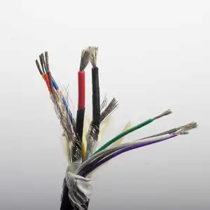 Low noise EC53 10 Core Defibrillator Cable With 2x22AWG Shielded High Voltage Wire And 8 Signal Wire