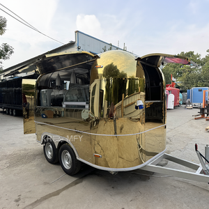 Outdoor Mobile Coffee Concession Wholesale Ice Cream Cart Van <b>Trailer</b> Hot <b>Dog</b> Food Truck - Product Image 1