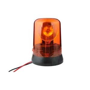 12V/24V Led bombilla de emergencia baliza intermitente ámbar luz de advertencia giratoria para camión carretilla elevadora Tractor