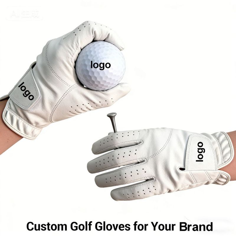 Wholesale Custom Logo Sheepskin Golf Gloves