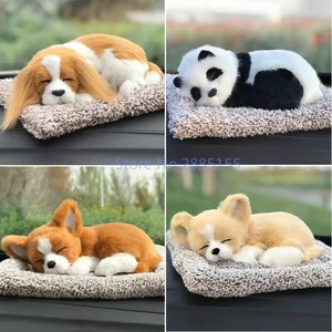 Adorable désodorisant écologique en peluche, jouet en forme <span class=keywords><strong>de</strong></span> chien endormi, coussin pour la décoration <span class=keywords><strong>de</strong></span> voiture, en coton et papier - Product Image 3