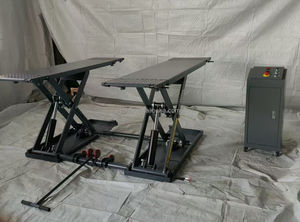 Elevador de tijera de elevación media para coche, elevador de tijera eléctrico, herramientas de reparación de automóviles, 4000Kg, elevador portátil de <span class=keywords><strong>2</strong></span> postes para coche - Product Image 2