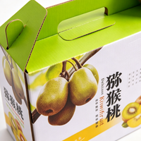 Umweltfreundliche Avocado-Geschenkbox mit Tragegriff für Obstpräsente, Firmengeschenke und Luxus-Agrarproduktverpackungen