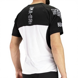 เสื้อรัดกล้ามเนื้อสำหรับ MMA ยิวยิตสู BJJ แบบขายส่ง เสื้อกีฬาซับลิเมชั่นสั่งทำพิเศษ แห้งเร็ว ยืดหยุ่น เหมาะสำหรับการฝึกซ้อม - Product Image 4