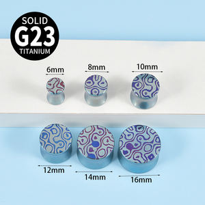 Großhandel G23 Implantat Grade Titan Große Ohr stöpsel Stretching Punk Party Frauen Männer Ohr Messgeräte Expander Piercing Körpers chmuck - Product Image 4