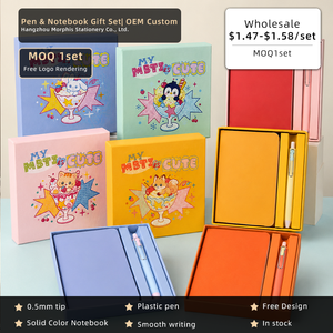 Cuaderno <span class=keywords><strong>de</strong></span> Dibujo <span class=keywords><strong>de</strong></span> Bolsillo A6 para Estudiantes con Juego <span class=keywords><strong>de</strong></span> Bolígrafos, Tapa Blanda <span class=keywords><strong>de</strong></span> Plástico, 100 Hojas con Líneas Horizontales y Cuadrículas, Páginas en Blanco, Regalo - Product Image 4