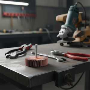 Disco de Pulir Abrasivo Tipo Copa, 50x30 mm, Eje de 6 mm, Grano 120, para Desbarbar y Pulir - Product Image 3