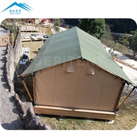 Cabine de maison de luxe en bois prêts à la main, petite maison, couleur verte