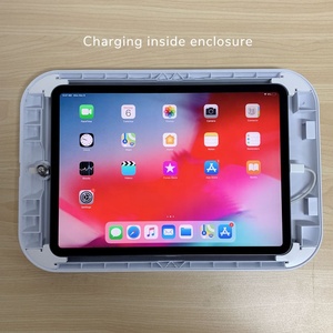Chống Trộm Phổ Trường Hợp Máy Tính Bảng Cho iPad An Toàn <span class=keywords><strong>Tablet</strong></span> PC Bao Vây Với Có Thể Điều Chỉnh Miếng Đệm Silicone Máy Tính Bảng Có Thể Khóa Trường Hợp Vesa 100 - Product Image 2