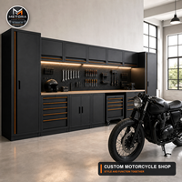 Armoire de travail modulaire en acier à 7 tiroirs pour atelier automobile, robuste, avec double porte, rangement combiné pour garage, OEM