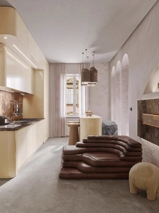 Canapé italien en cuir <span class=keywords><strong>de</strong></span> luxe moderne minimaliste haut <span class=keywords><strong>de</strong></span> gamme Villa salon Art terrasse créative canapé combiné en forme spéciale - Product Image 5