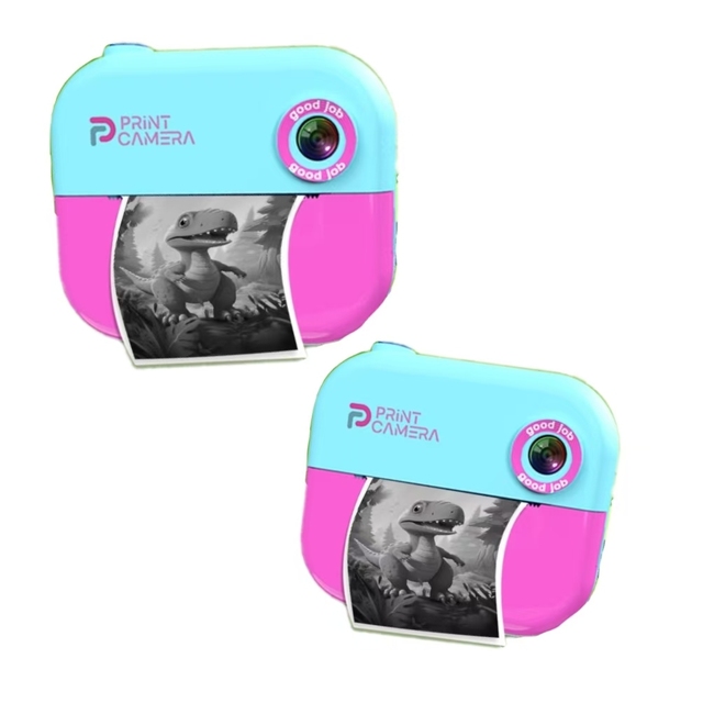 New Pocket Children's Instant Photo Camera with Dual Lens Mini Thermal Printer 57mm Paper Size Stock