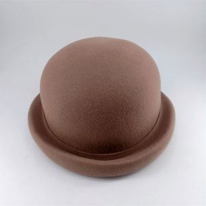 Soft Derby <b>Hat</b> Elegant Women Wool Felt Cloche Church Bowler Winter Fedora <b>Hat</b> - Product Image 5