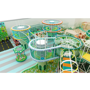 Aire de jeux pour enfants, labyrinthe, équipement de jeu intérieur, grand parc de jeux pour enfants, équipement de terrain de jeux intérieur à thème avec trampoline - Product Image 2