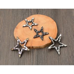 Parches de perlas con cuentas de estrellas brillantes hechos a mano, lentejuelas bordadas, apliques de chenilla, accesorios de ropa Diy - Product Image 3