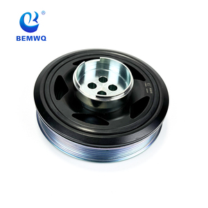 11238584913 BEMWQ aluminium noir Auto pièces de <span class=keywords><strong>moteur</strong></span> poulie de vilebrequin pour <span class=keywords><strong>BMW</strong></span> F45F46B37 - Product Image 4