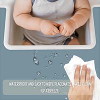 Plateau et set de table en silicone pour chaise haute 38x38cm, multicolore, pour aliments pour bébés, accessoires pour bébés garçons et filles, tout-petits