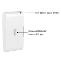 Sensor Getaran Nirkabel Daytech GSM ABS 433MHz untuk Alarm Keamanan Rumah dengan Volume yang Dapat Disesuaikan dan Jangkauan Deteksi hingga 10m