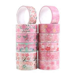 <span class=keywords><strong>Pegatinas</strong></span> PUNK Washi Tape Set lindas plantas verdes cinta decorativa Floral para álbumes de recortes diarios DIY decoración y artesanía aplicada - Product Image 5