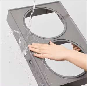 Alimentador Neater Elevado 3 Altura Ajustável Pet Dog Cat Duplo Aço Inoxidável Tigelas - Product Image 4