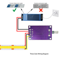 Interrupteur à bouton rotatif PCBA | DC12V24V 60W avec boutons | Variateur de luminosité PWM |   Module de potentiomètre réglable pour l'éclairage et le volume