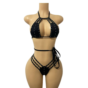 Yingli - Traje de Encaje Negro para Danza Exótica, Ropa para Bailarinas, Más Vendido - Product Image 4