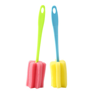 Bottle Cleaning <b>Brush</b> Long Handle Sponge Cup Cleaner For Home Use With Soft Bristles - Product Image 3