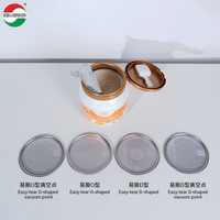 Bouteille en plastique vide de qualité alimentaire PET de 2 L sans BPA pour lait en poudre, poudre d'albumine, compléments alimentaires, gâteaux, bonbons, avec bouchon à vis