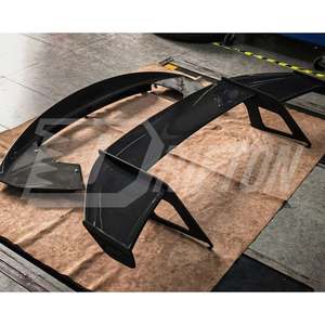 สปอยเลอร์หลังคาร์บอนไฟเบอร์แบบแห้ง รุ่น SF90 XX พร้อมฝาครอบฐาน สำหรับ Ferrari SF90 GT Wing - Product Image 5