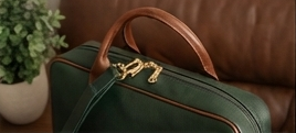 Sac pour ordinateur portable en cuir de veau pleine fleur, sac professionnel pour le travail quotidien, unisexe - Product Image 2