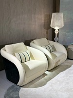 Canapé modulaire en cuir véritable pour villa, ensemble de canapés de luxe moderne pour la maison, mobilier de haute qualité