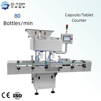 DTOP Machine de mise en bouteille automatique de comprimés à 16 canaux, à vibration 3 étapes, multicanal, pour le comptage et le conditionnement de bonbons, comprimés et capsules