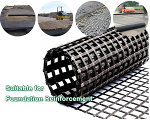 OBOR <span class=keywords><strong>Fibre</strong></span> de verre Basalte Mesh Geogrid prix - Product Image 1