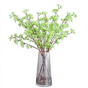 Modelo de Fruta Artificial Hecha a Mano, de un Solo Tallo, Tipo <span class=keywords><strong>Pino</strong></span>, Blanca, 73CM, para Decoración <span class=keywords><strong>del</strong></span> Hogar y Bodas, sin Hojas, con Perlas - Product Image 1