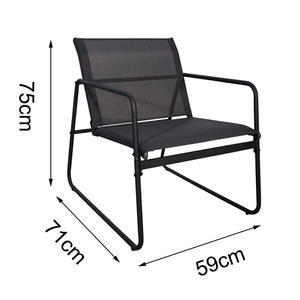 Moderno de alta calidad de Metal 4PCS Muebles de jardín al aire libre Hotel Patio Bistro Patio Sofás Patio Mesa y silla Sofá Set - Product Image 4