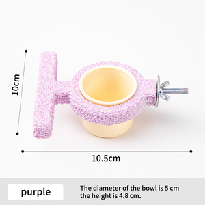 ภาชนะใส่อาหารนกแก้ว/แท่งสำหรับกัดแทะและลับเล็บสำหรับ<span class=keywords><strong>นก</strong></span>บัดจี <span class=keywords><strong>นก</strong></span>ค็อกคาเทล ภาชนะใส่อาหารนกเปลือกหอย/ภาชนะให้อาหารนก - Product Image 6