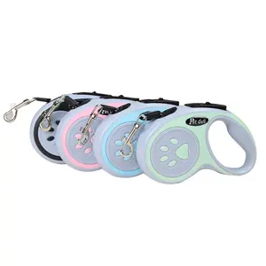 Johold Novos fabricantes de corda de chumbo para passear com cães, corda de chumbo retrátil automática, corda ajustável para cães de pequeno e médio porte