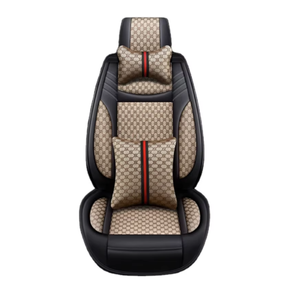 Nuevo Cojín Multifuncional de Cuero para <span class=keywords><strong>Asiento</strong></span> de <span class=keywords><strong>Coche</strong></span>, Diseño Moderno, Transpirable y Práctico, Juego de Fundas Protectoras para Asientos de <span class=keywords><strong>Coche</strong></span> - Product Image 1