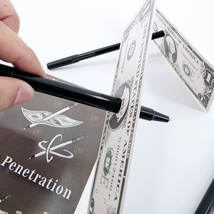 Stylo à double extrémité pour la manipulation de billets de banque, accessoire de magie de close-up Kingmagic, jouet pour enfants pour spectacles de festival. - Product Image 4