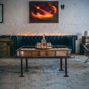 3/4 "x12"-30 ''công nghiệp trang trí nội thất kim loại ống bảng chân cổ điển <span class=keywords><strong>DIY</strong></span> có thể điều chỉnh bàn chân bộ phận đồ nội thất bảng chân - Product Image 3