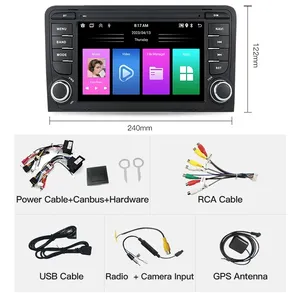 2003-2011 Audi A3 8P Sportback S3 RS3 unidad principal de Radio de coche tablero Multimedia GPS autorradio reproductor inalámbrico Carplay <span class=keywords><strong>Android</strong></span> USB - Product Image 6