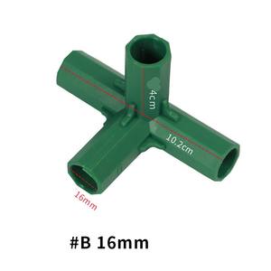 11mm 16mm fournitures de jardinage piquet de jardin connecteur en plastique trois voies quatre voies <span class=keywords><strong>cinq</strong></span> voies Joint - Product Image 2