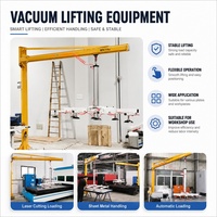 Machine de manutention à bras articulé, système pneumatique à double aspiration, capacité de charge de 500 kg avec 8 ventouses, fournie par l'usine
